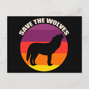 Save the Wolves Postcard