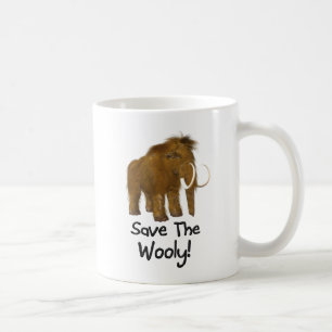 "Save The Wooly" Wooly Mammoth Coffee Mug