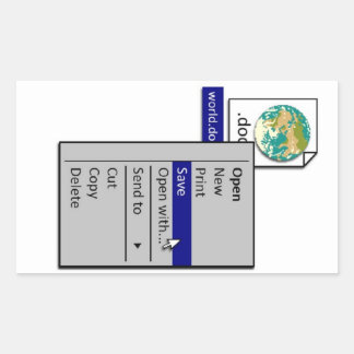 Save the World, All Over the World Sticker