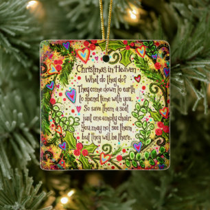 “Save them a Chair'’ Inspirivity Ceramic Ornament