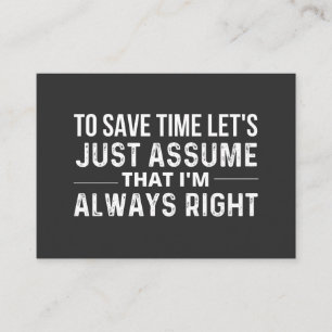 save time business card