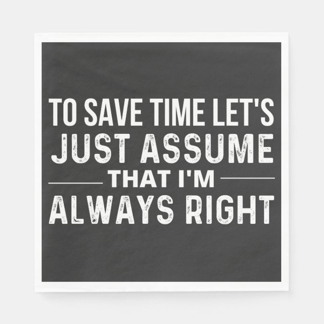 save time napkin (Front)