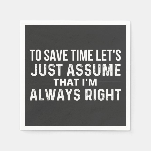 save time napkin (Front)