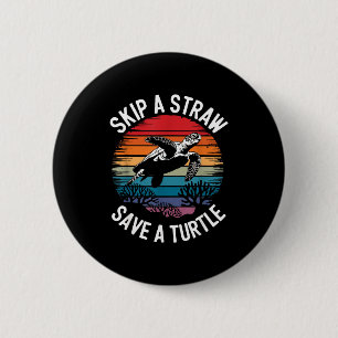 Save Turtles Sea Ocean Turtle Shirt 2 Inch Round Button
