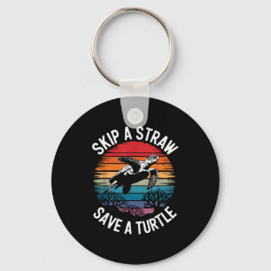 Save Turtles Sea Ocean Turtle Shirt  Keychain
