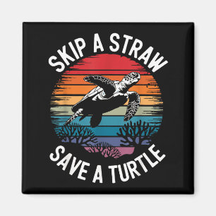 Save Turtles Sea Ocean Turtle Shirt Magnet