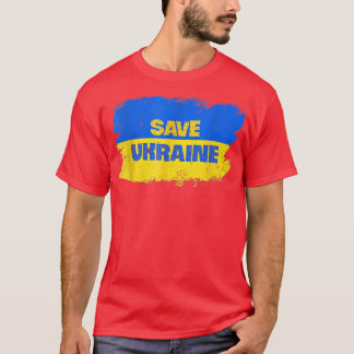 Save Ukraine I Stand With Ukraine Ukrainian Flag M T-Shirt