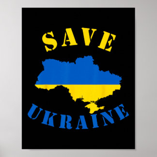 Save Ukraine Shirt A Ukranian T Shirt  Poster