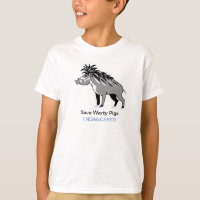 Save Warty PIGS - Endangered animal graphic