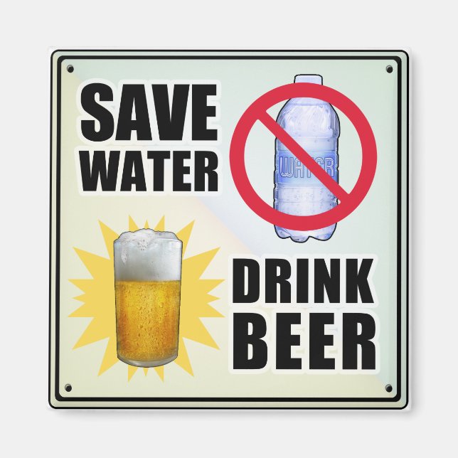 Save Water - Drink Beer Magnet (Front)
