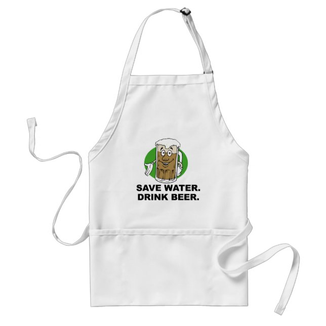 SAVE WATER. DRINK BEER. STANDARD APRON (Front)
