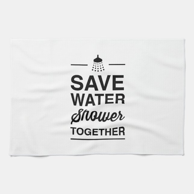 Save Water Kitchen Towel (Horizontal)
