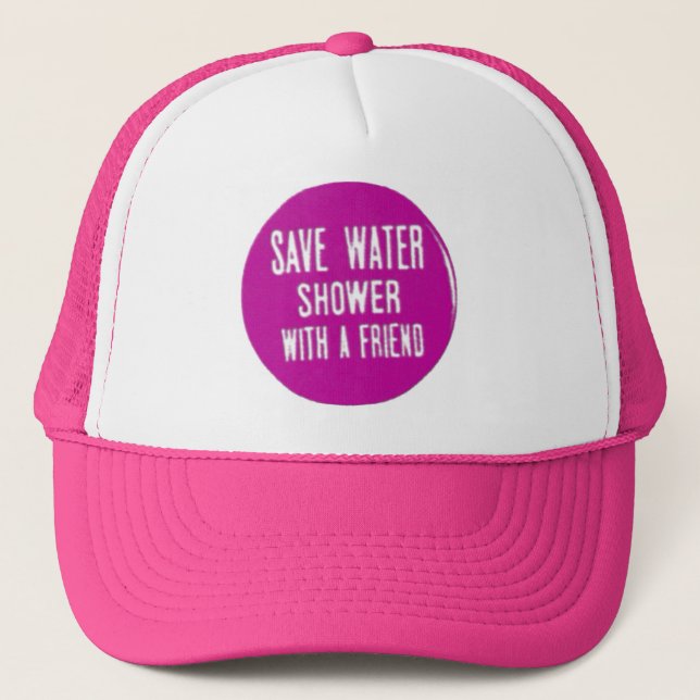 save water trucker hat (Front)