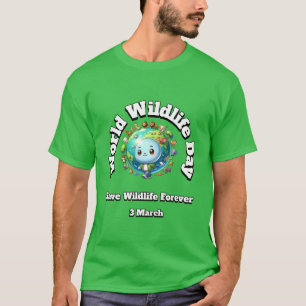 Save Wildlife. World Wildlife Day T-Shirt