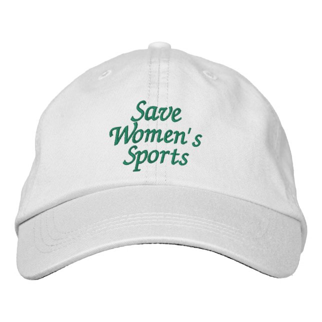 Save Women's Sports Embroidered Hat (Front)