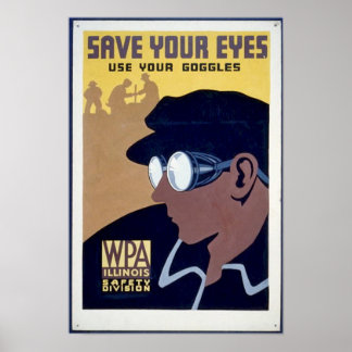 Save Yor Eyes - Use Your Goggles Poster