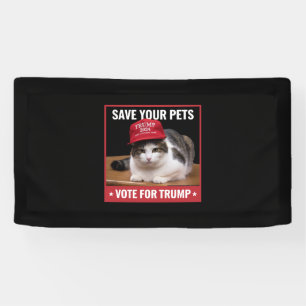 Save Your Pets Vote for Trump US Election Quote Banner