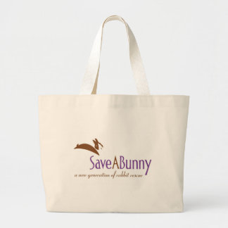 SaveABunny Logo Large Tote Bag