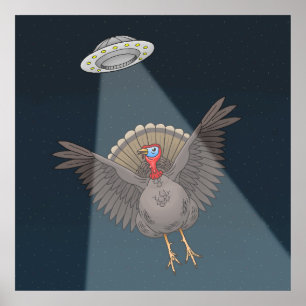 Saved By Aliens Before Thanksgiving Dinner Poster
