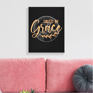 SAVED BY GRACE CANVAS PRINT