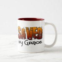 Saved by grace Christian design