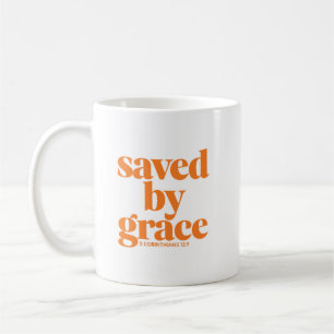 Saved by Grace Christian Mug