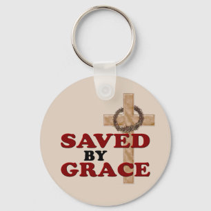 SAVED BY GRACE KEYCHAIN