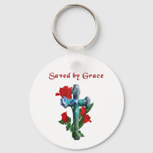 Saved by Grace Keychain