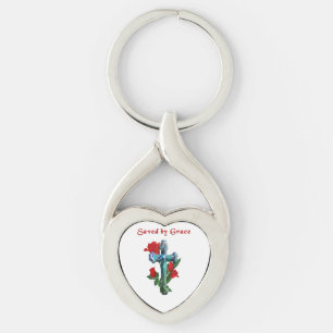 Saved by Grace Keychain