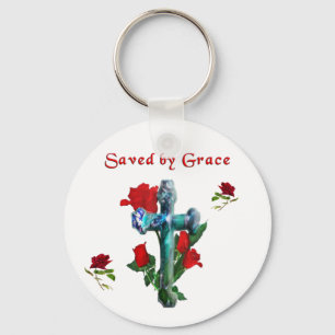 Saved By Grace Keychain