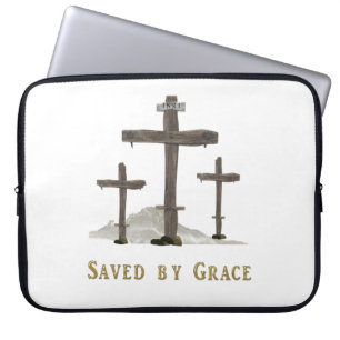 Saved by Grace Laptop Sleeve