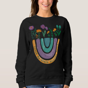 Saved By Grace Through Faith Christian Rainbow Wil Sweatshirt
