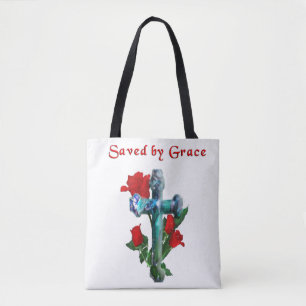 Saved By Grace Tote Bag