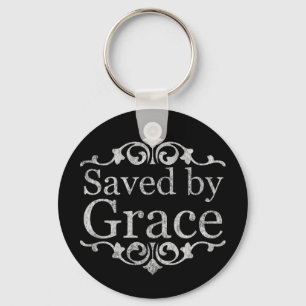 Saved By Grace Vintage Keychain