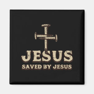Saved By Jesus Cross Christian Religious God Jesus Magnet