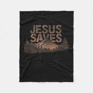 Saved By Jesus  Fleece Blanket