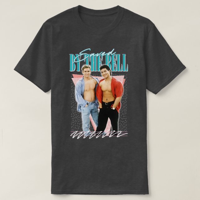 Saved By The Bell 90s Styled Aesthetic Design T-Shirt (Design Front)