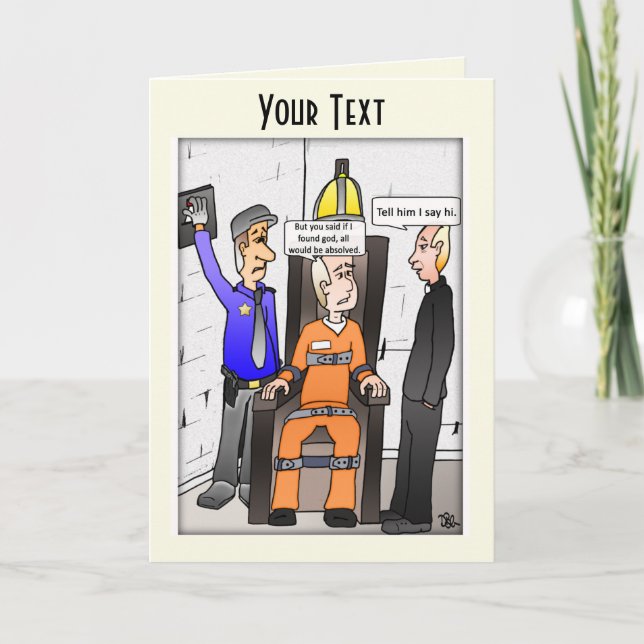 Saved Pale Yellow Folded Greeting Card (Front)