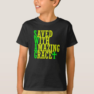 Saved With Amazing Grace SWAG Christian Kid's Tee