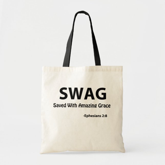 Saved with grace Customize it Tote Bag (Front)