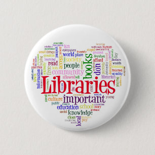 Savelibraries 2 Inch Round Button
