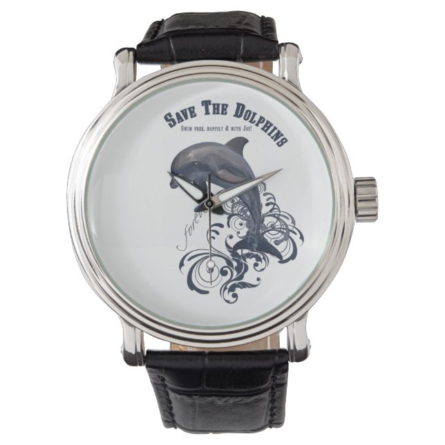 SaveTheDolphins - Wrist Watch (Front)