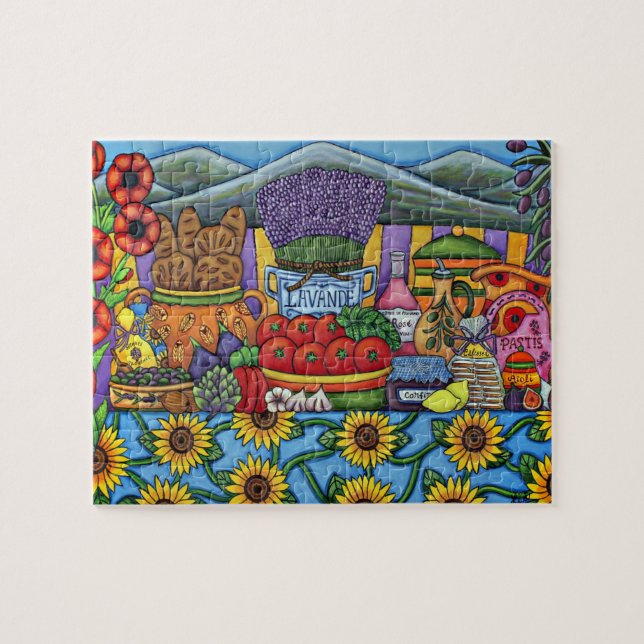 Saveurs de puzzle de la Provence par Lisa Lorenz (Horizontal)