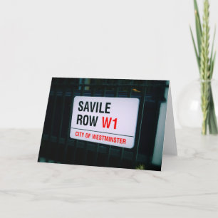 Savile Row - London - Greeting Card