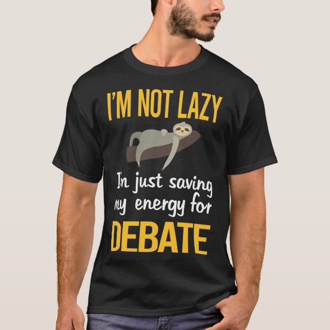 Saving Energy Debate T-Shirt (Front)
