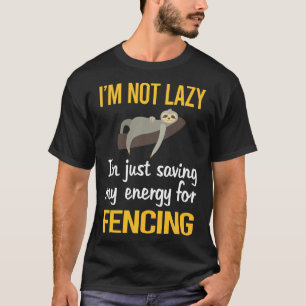 Saving Energy Fencing Fencer T-Shirt