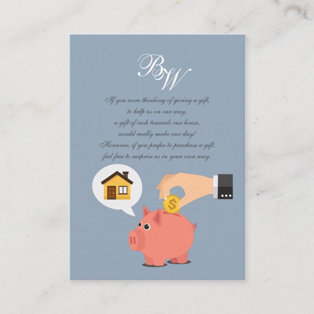 Saving for a House Enclosure Card (Front)