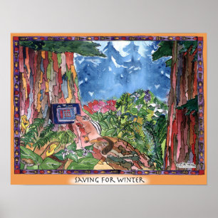 Saving For Winter Poster