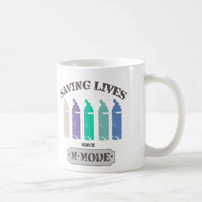 Saving Lives Since MMode Pastels Coffee Mug (Right)