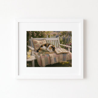 Saving My Place Watercolor Art Print